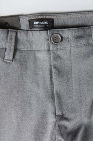 Ανδρικό παντελόνι Only & Sons, Μέγεθος M, Χρώμα Γκρί, Τιμή 9,01 €