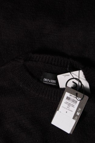 Ανδρικό πουλόβερ Only & Sons, Μέγεθος S, Χρώμα Μαύρο, Τιμή 7,11 €