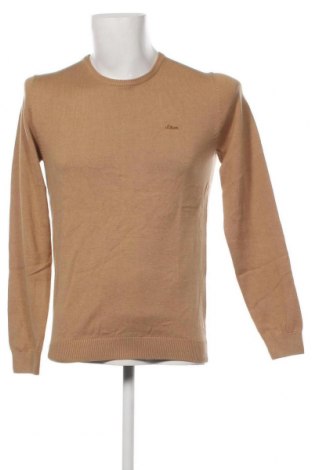 Ανδρικό πουλόβερ S.Oliver, Μέγεθος S, Χρώμα  Μπέζ, Τιμή 10,76 €