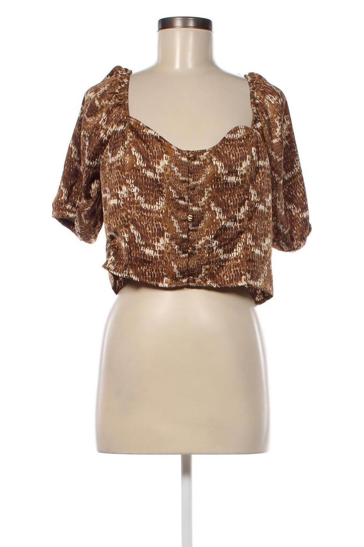 Дамска блуза Monki, Размер XL, Цвят Многоцветен, Цена 6,51 лв.