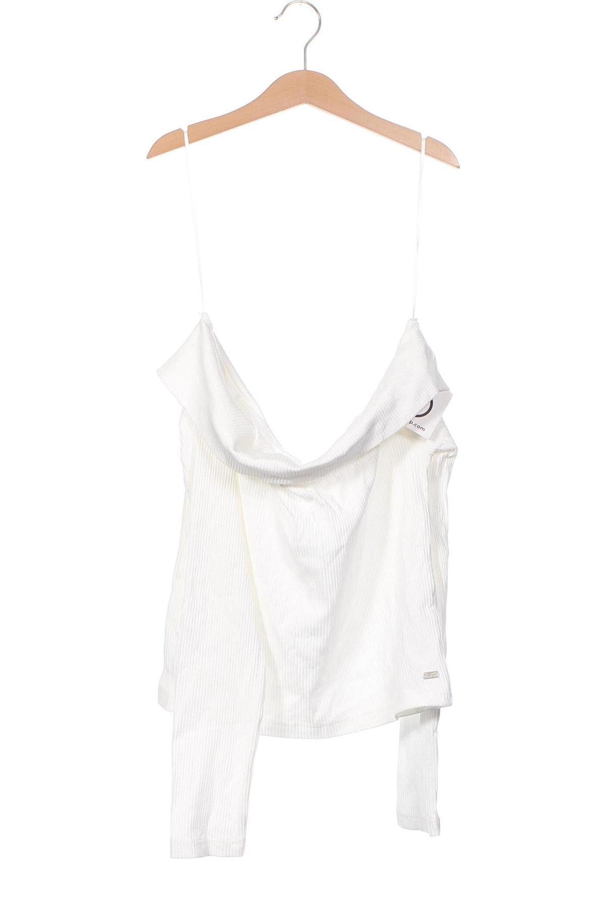 Дамска блуза Pull&Bear, Размер L, Цвят Бял, Цена 5,27 лв.