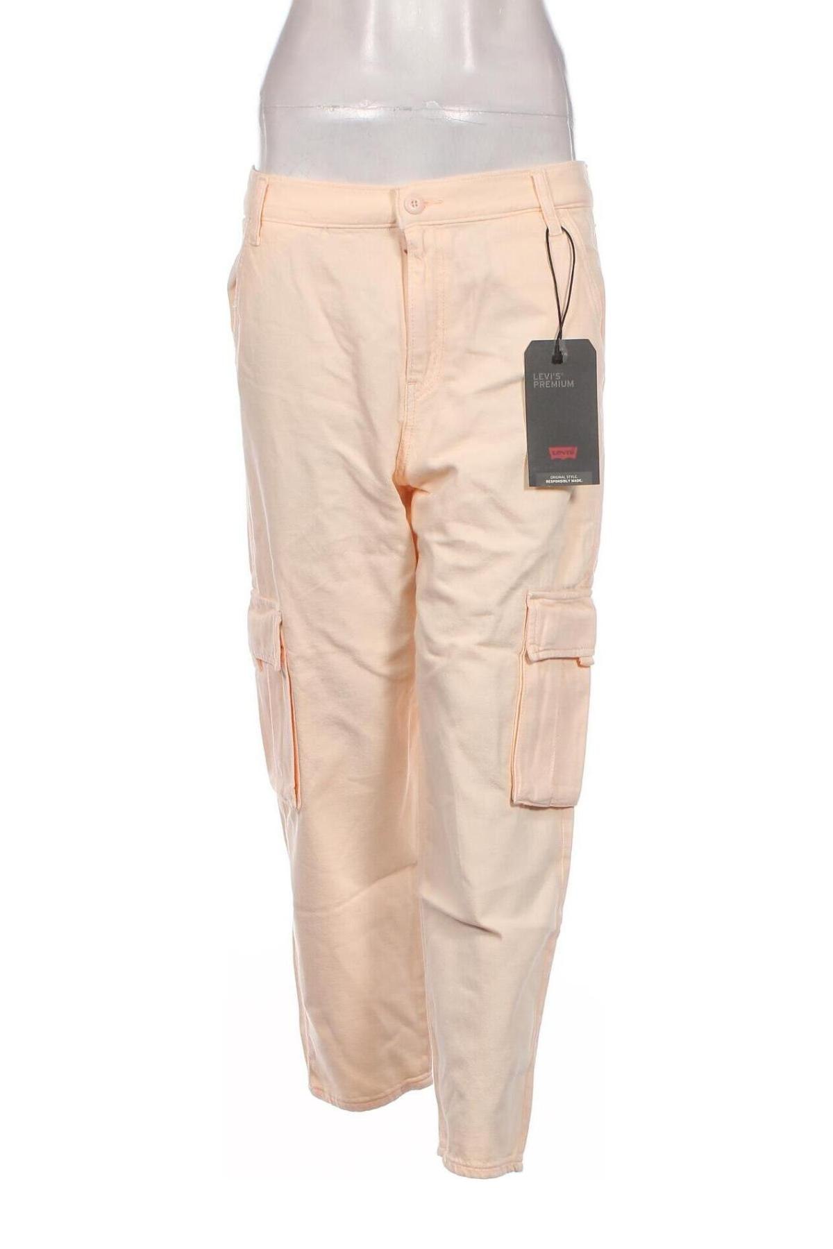 Дамски панталон Levi's, Размер L, Цвят Екрю, Цена 52,56 лв.
