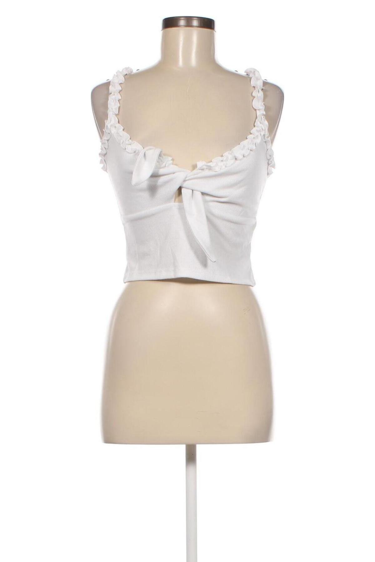 Γυναικείο αμάνικο μπλουζάκι NA-KD, Μέγεθος M, Χρώμα Λευκό, Τιμή 4,49 €