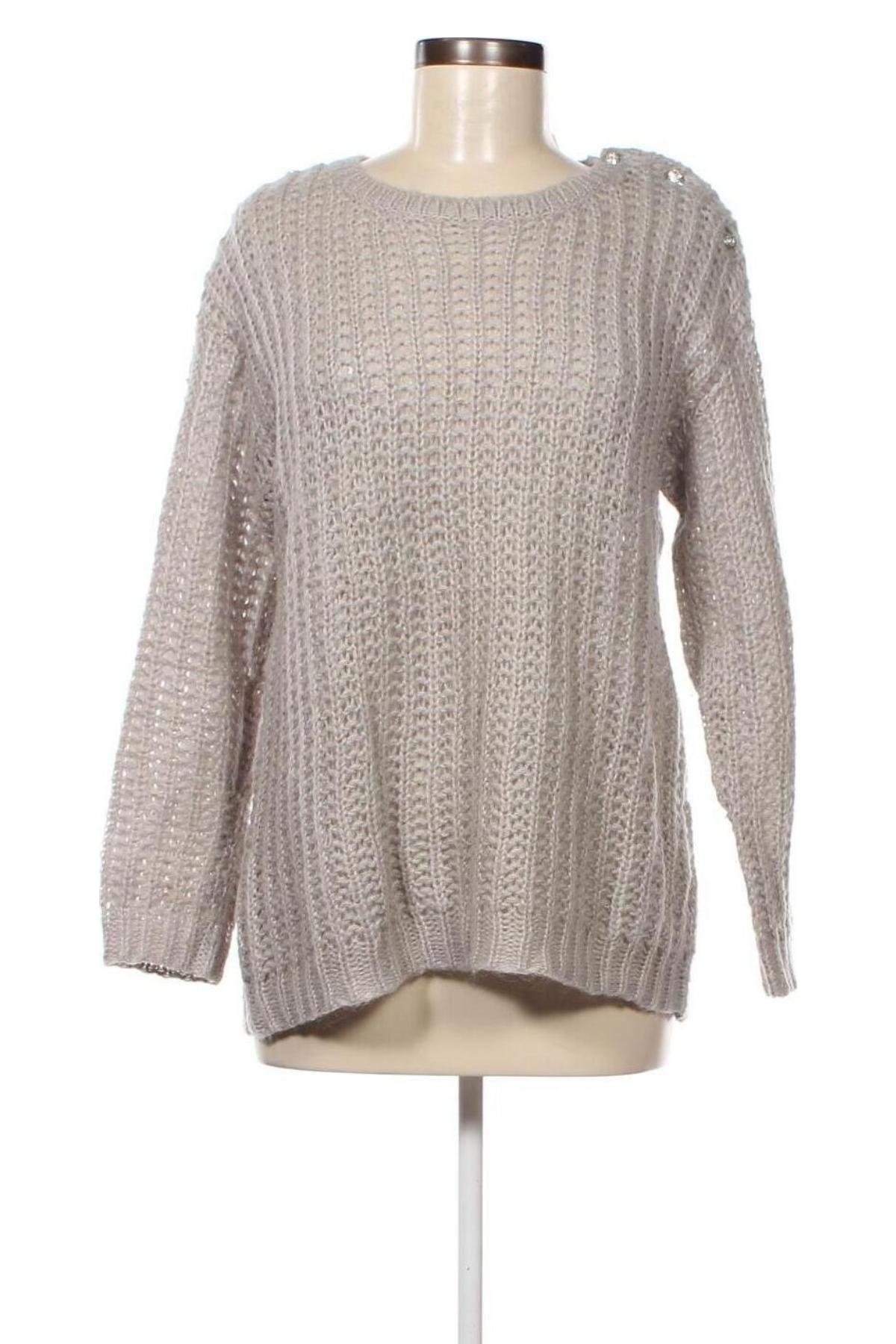 Дамски пуловер Line Of Oslo, Размер XS, Цвят Сив, Цена 14,28 лв.