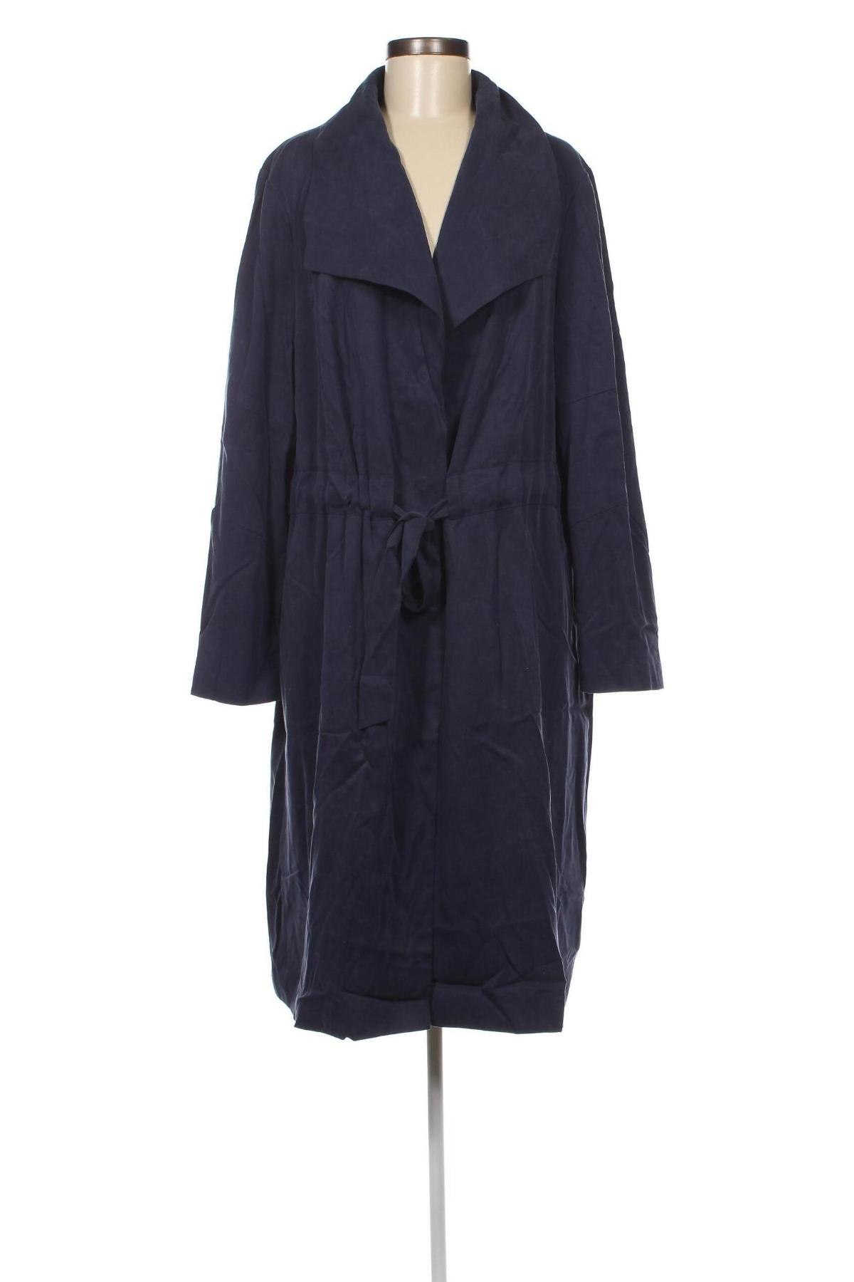 Damen Trenchcoat Sheego, Größe XXL, Farbe Blau, Preis 115,98 €
