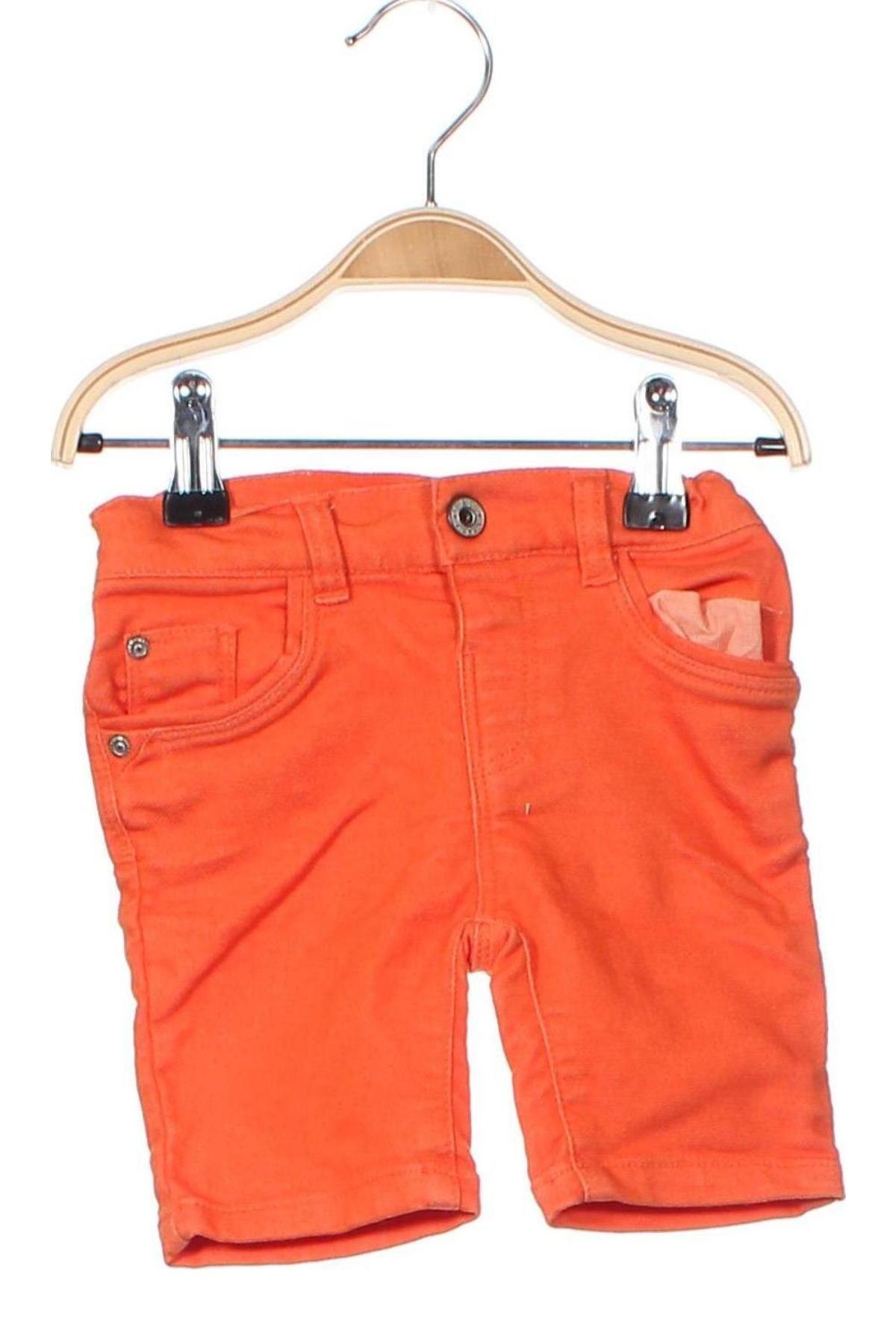 Detské krátke nohavice , Veľkosť 9-12m/ 74-80 cm, Farba Oranžová, Cena  1,70 €