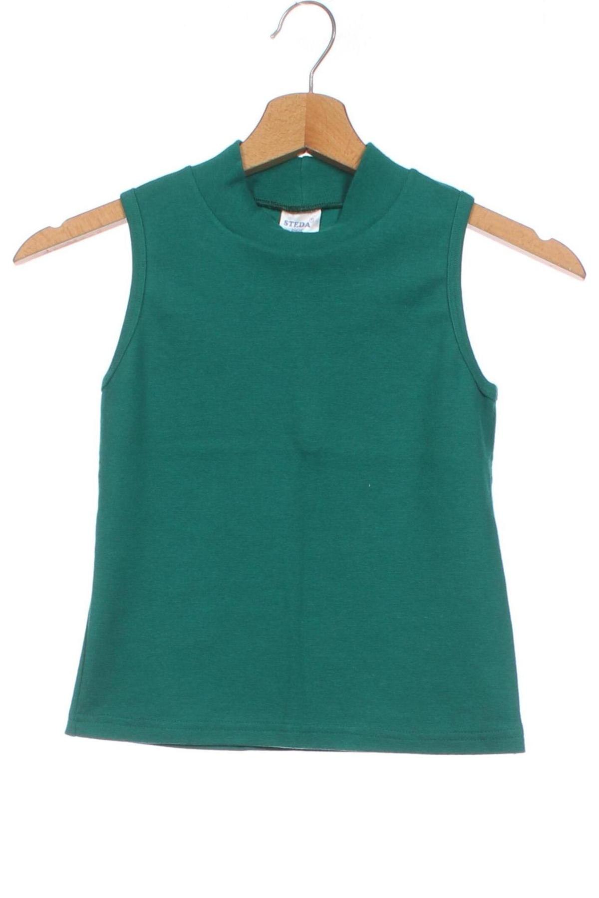 Μπλουζάκι αμάνικο παιδικό, Μέγεθος 6-7y/ 122-128 εκ., Χρώμα Πράσινο, Τιμή 4,70 €