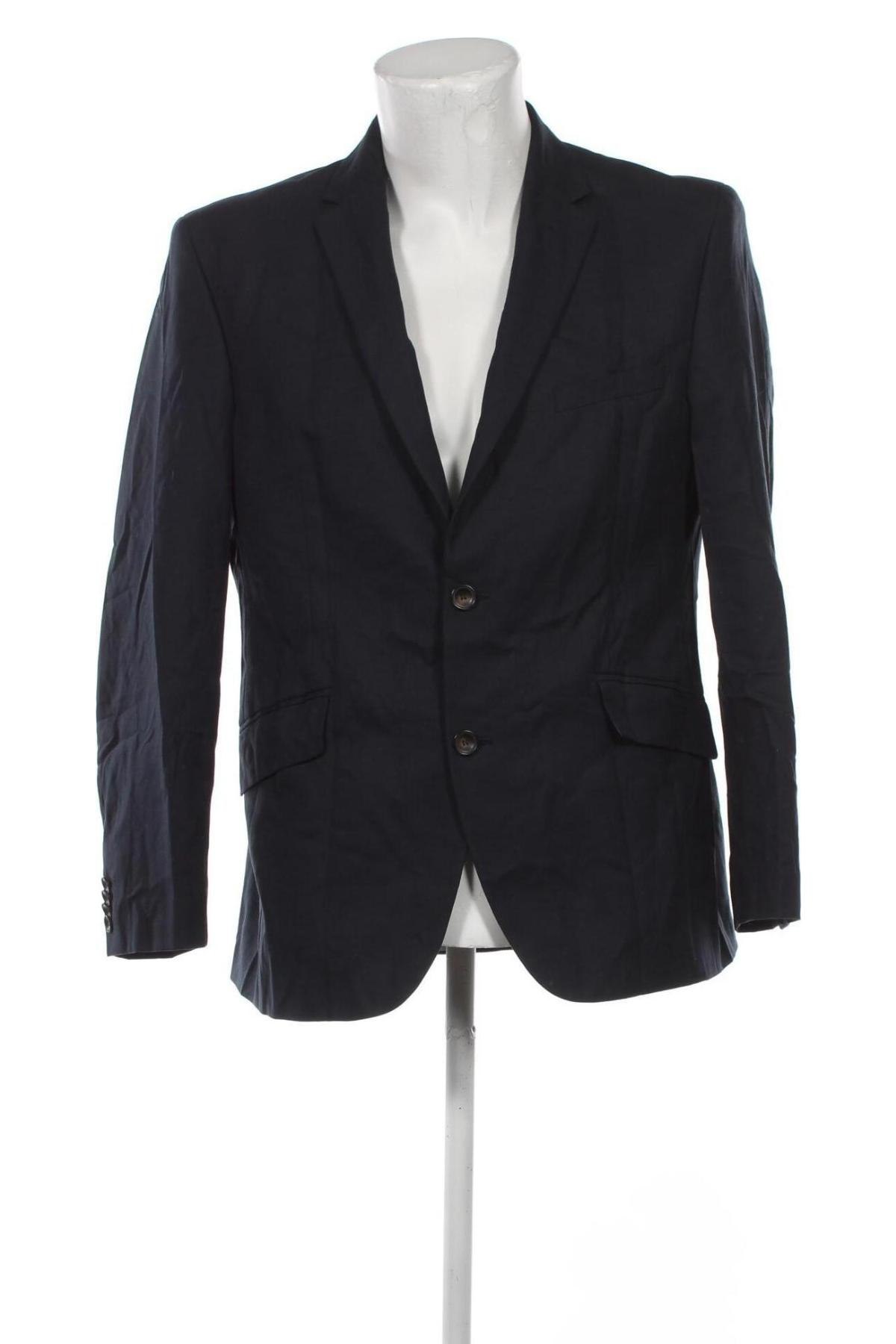 Ανδρικό σακάκι Marks & Spencer, Μέγεθος L, Χρώμα Μπλέ, Τιμή 27,22 €