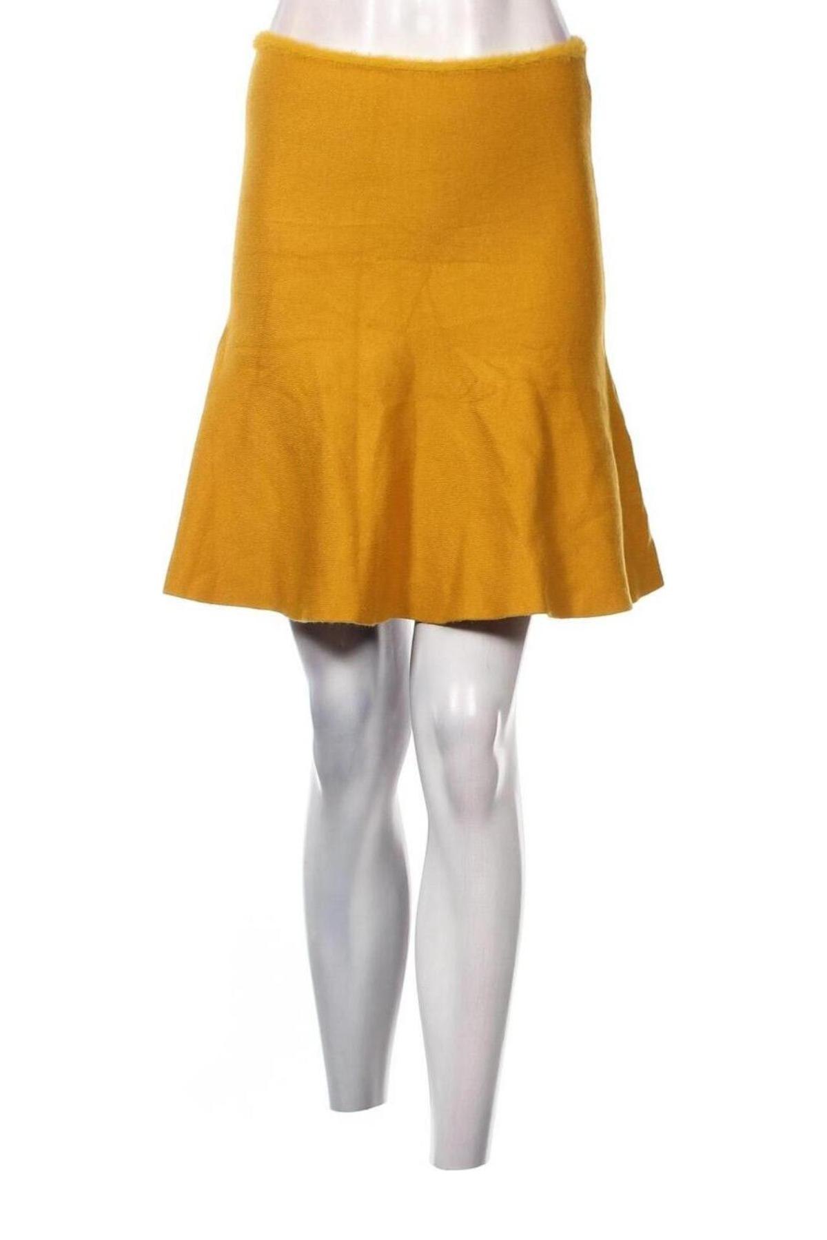 Φούστα Zara Knitwear, Μέγεθος S, Χρώμα Κίτρινο, Τιμή 12,37 €