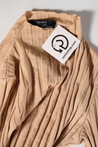 Damen Shirt Bershka, Größe S, Farbe Beige, Preis € 5,79