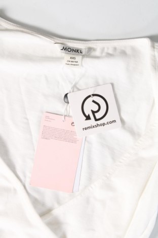 Damen Shirt Monki, Größe XXS, Farbe Weiß, Preis 4,99 €