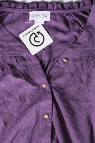 Damenbluse Cotton Club, Größe M, Farbe Lila, Preis € 6,49