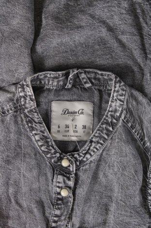 Дамска риза Denim&Co., Размер XS, Цвят Сив, Цена 11,99 лв.