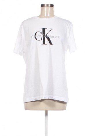 Damski T-shirt Calvin Klein Jeans, Rozmiar XXL, Kolor Biały, Cena 195,49 zł