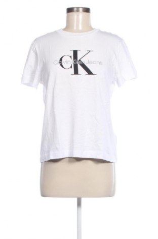 Damen T-Shirt Calvin Klein Jeans, Größe M, Farbe Weiß, Preis € 27,99