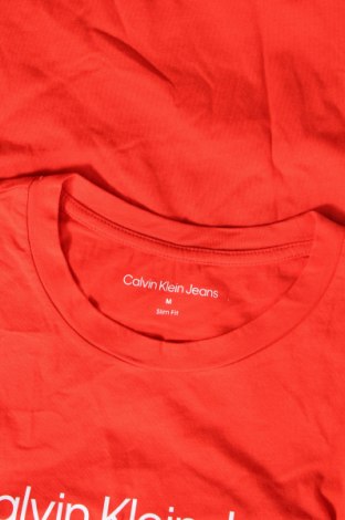 Damen T-Shirt Calvin Klein Jeans, Größe M, Farbe Rot, Preis € 27,99