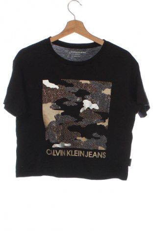 Дамска тениска Calvin Klein Jeans, Размер XS, Цвят Черен, Цена 33,24 лв.