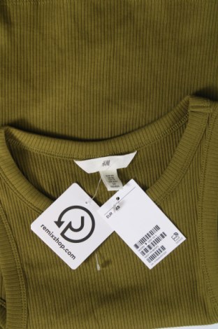 Γυναικείο t-shirt H&M, Μέγεθος XS, Χρώμα Πράσινο, Τιμή 8,08 €