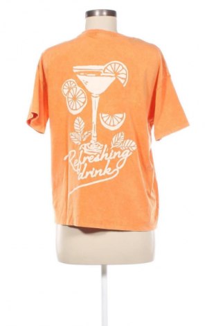 Damen T-Shirt Pull&Bear, Größe S, Farbe Orange, Preis 6,49 €