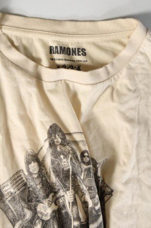 Tricou de femei Ramones, Mărime L, Culoare Bej, Preț 24,99 Lei