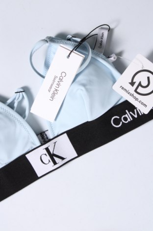 Costum de baie de damă Calvin Klein Swimwear, Mărime S, Culoare Albastru, Preț 203,99 Lei