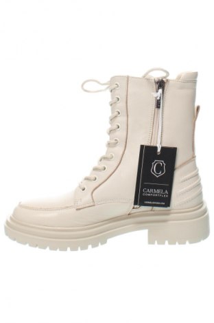 Botine de damă Carmela, Mărime 39, Culoare Ecru, Preț 254,99 Lei