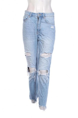 Damskie jeansy Bershka, Rozmiar M, Kolor Niebieski, Cena 41,99 zł