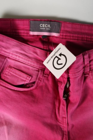 Damskie jeansy Cecil, Rozmiar M, Kolor Różowy, Cena 63,99 zł