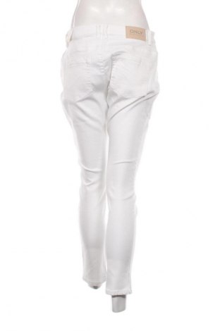 Damskie jeansy ONLY, Rozmiar XL, Kolor Biały, Cena 63,99 zł