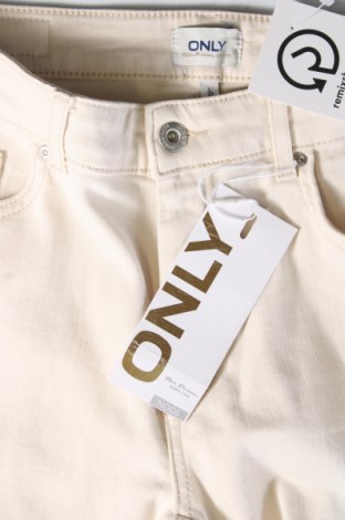 Damskie jeansy ONLY, Rozmiar L, Kolor Beżowy, Cena 73,99 zł