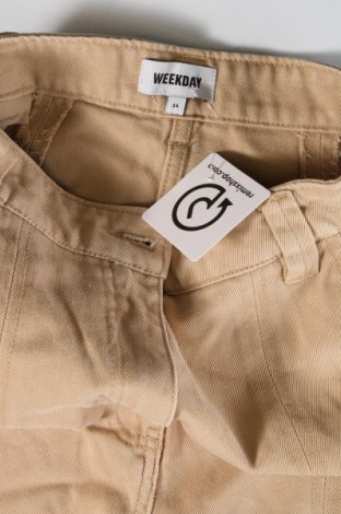 Damen Jeans Weekday, Größe XS, Farbe Beige, Preis € 10,49