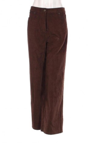 Pantaloni de velvet de femei Even&Odd, Mărime M, Culoare Maro, Preț 68,99 Lei