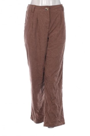 Pantaloni de velvet de femei Halara, Mărime L, Culoare Bej, Preț 31,99 Lei