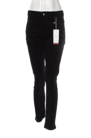 Pantaloni de velvet de femei S.Oliver, Mărime XS, Culoare Negru, Preț 91,99 Lei