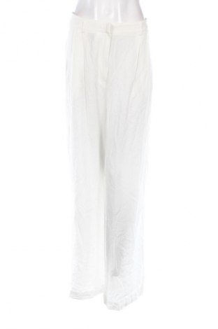 Pantaloni de femei A Lot Less x About You, Mărime XXL, Culoare Alb, Preț 215,99 Lei