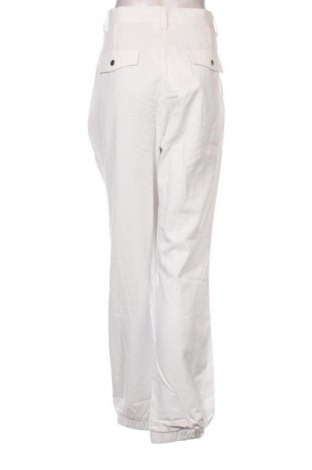 Pantaloni de femei Guido Maria Kretschmer for About You, Mărime L, Culoare Alb, Preț 67,99 Lei