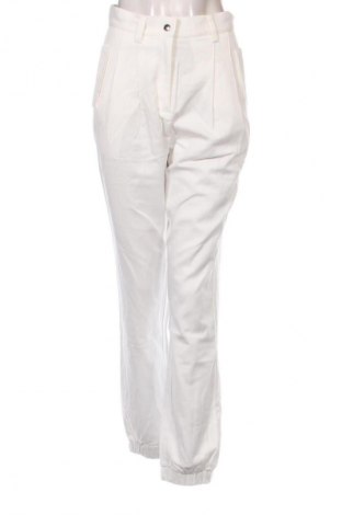 Pantaloni de femei Guido Maria Kretschmer for About You, Mărime S, Culoare Alb, Preț 91,99 Lei