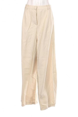 Pantaloni de femei Guido Maria Kretschmer for About You, Mărime L, Culoare Bej, Preț 64,49 Lei