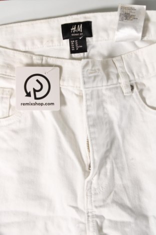 Pantaloni de femei H&M, Mărime L, Culoare Alb, Preț 38,99 Lei