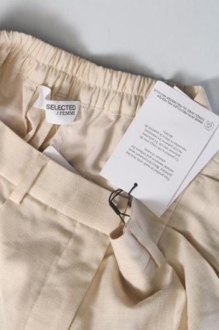 Damenhose Selected Femme, Größe L, Farbe Beige, Preis € 35,49