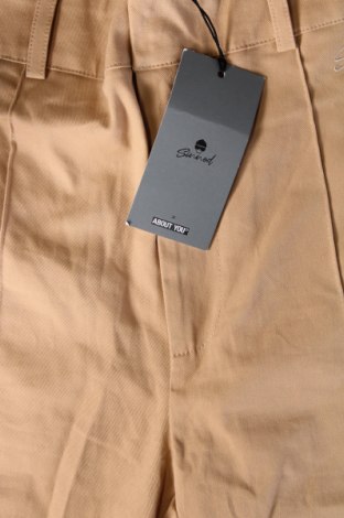 Pantaloni de femei Sinned x ABOUT YOU, Mărime S, Culoare Bej, Preț 91,99 Lei