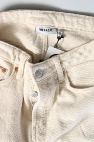 Damenhose Weekday, Größe S, Farbe Ecru, Preis € 10,99