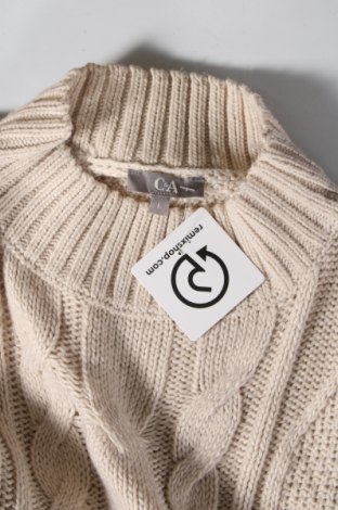 Damenpullover C&A, Größe L, Farbe Beige, Preis 10,49 €