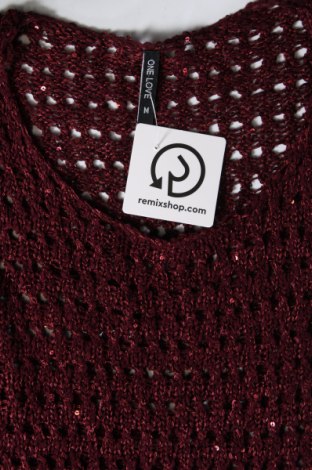 Damenpullover One Love, Größe M, Farbe Rot, Preis 4,49 €