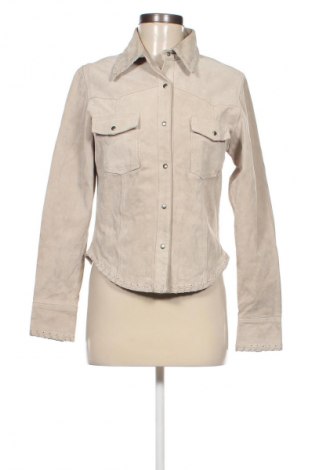 Damen Lederjacke, Größe S, Farbe Beige, Preis 41,49 €