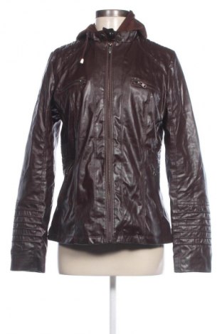 Damen Lederjacke, Größe L, Farbe Braun, Preis 10,49 €