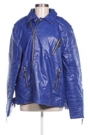 Damen Lederjacke, Größe XL, Farbe Blau, Preis 22,99 €