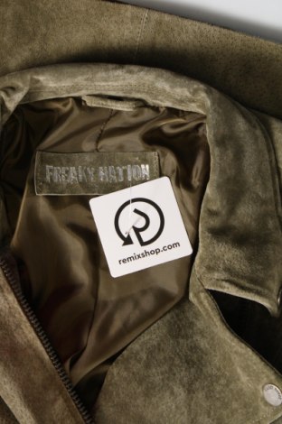 Damen Lederjacke Freaky Nation, Größe XS, Farbe Grün, Preis € 133,49