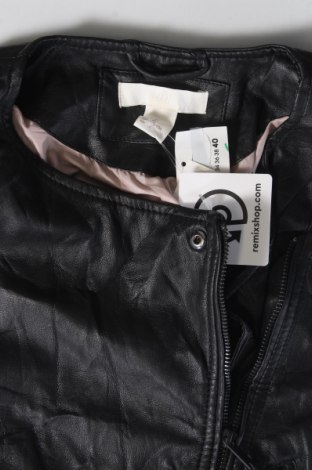 Geacă de piele pentru femei H&M, Mărime M, Culoare Negru, Preț 122,99 Lei