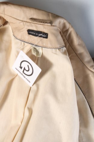 Damen Lederjacke Laura Clement, Größe M, Farbe Beige, Preis € 61,69